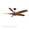 Modern Forms Fans Zephyr Indoor or Outdoor Smart Ceiling Fan 2700-3000-4000-5000K LED in Matte Black/Distressed Koa FR-W2401-62L-MB/DK - alternate 7